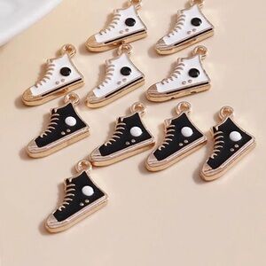 BRAND NEW TEN ENAMELED SNEAKER CHARMS